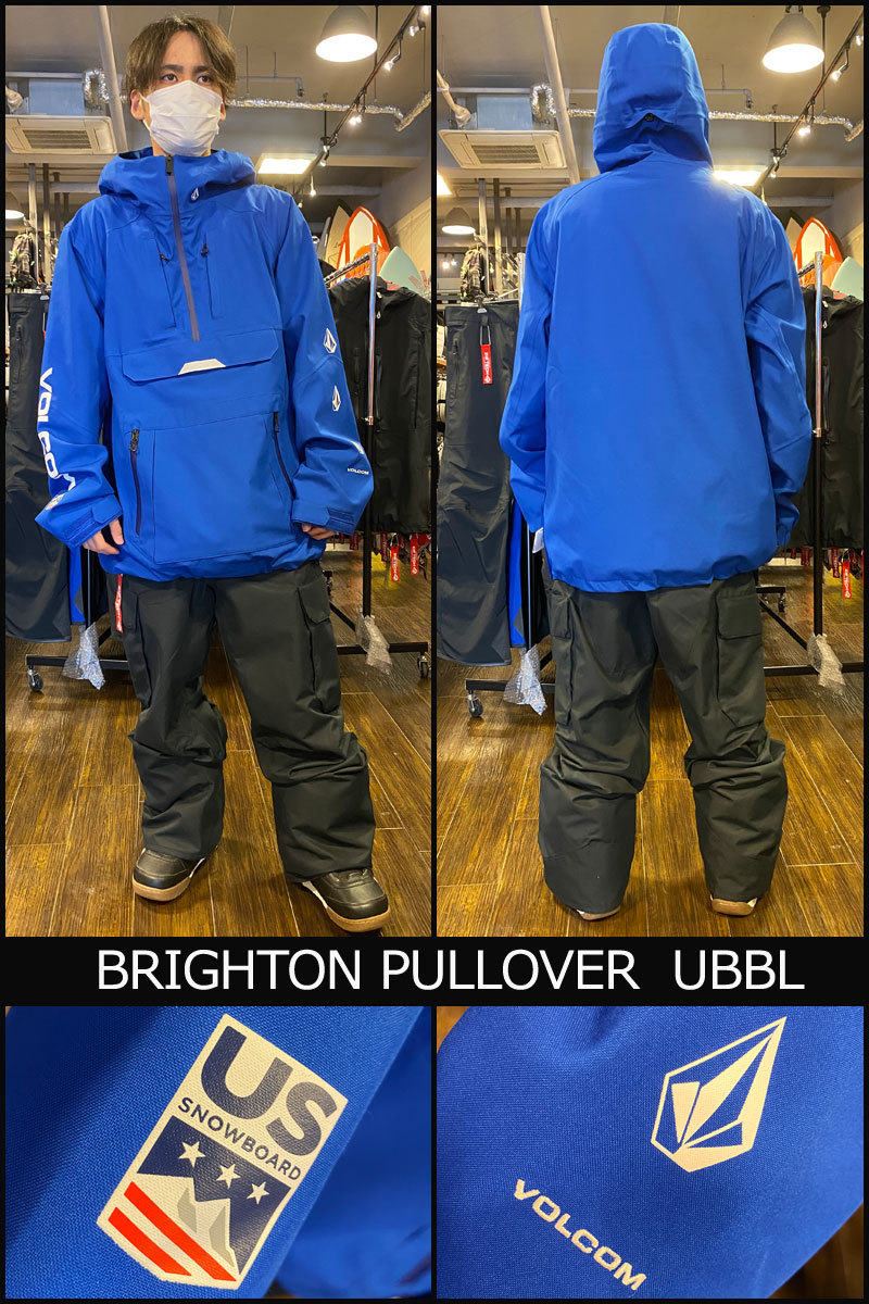 21-22 VOLCOM/ボルコム BRIGHTON pullover メンズ レディース 防水プル