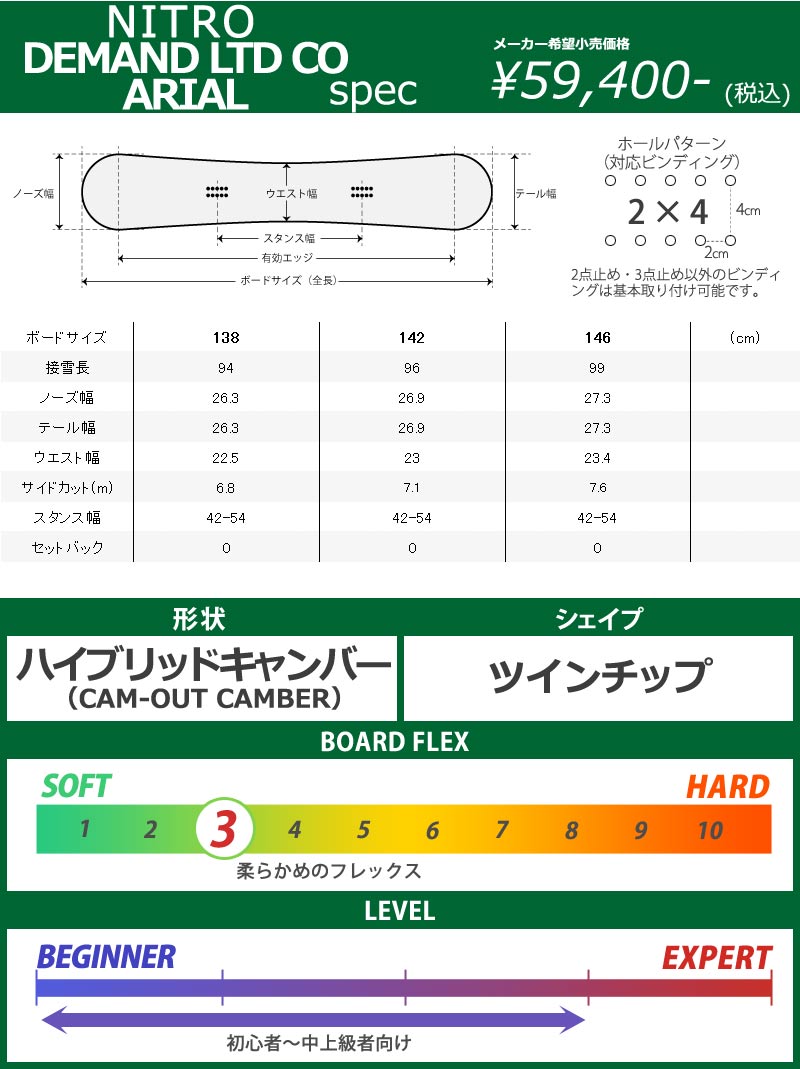 21-22 NITRO/ナイトロ 訳あり品 DEMAND LTD CAMOUT デマンド メンズ レディース スノーボード 板 2022 型落ち