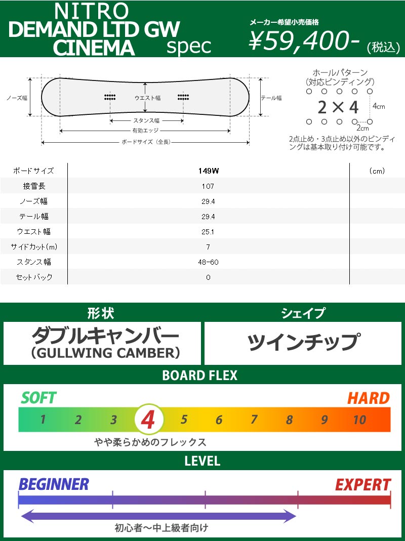 21-22 NITRO/ナイトロ DEMAND LTD GULLWING デマンド メンズ