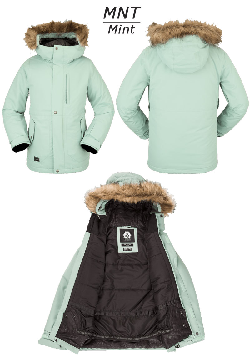 21-22 VOLCOM / ボルコム SO MINTY INS jacket 子供用 キッズ スノーウェア ジャケット スノーボードウェア 2022