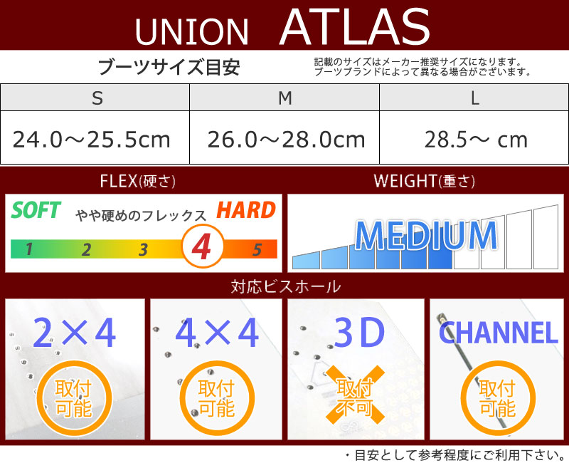 22-23 UNION / ユニオン ATLAS アトラス メンズ レディース