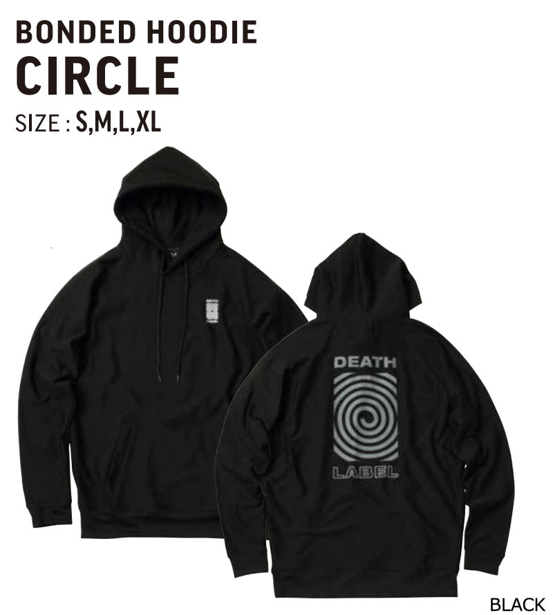 贈り物 即出荷 22-23 DEATHLABEL/デスレーベル BONDED HOODIE CIRCLE Mサイズ