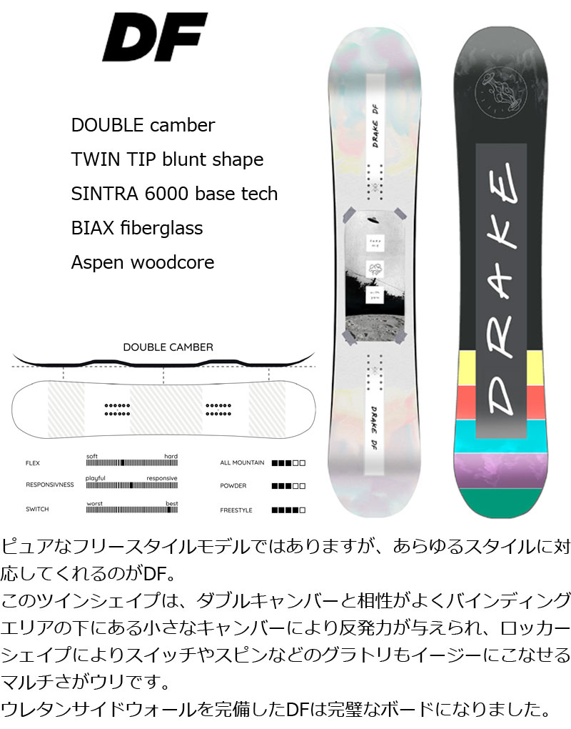 DRAKE（ドレイク） 22-23 DRAKE/ドレイク DF メンズ スノーボード