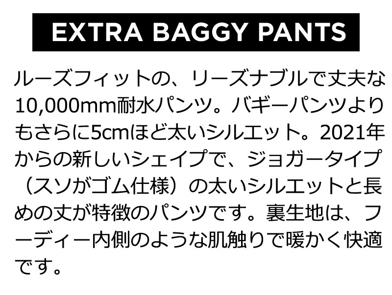 22-23 FYVE / ファイヴ EXTRA BAGGY PANTS エキストラ バギー パンツ