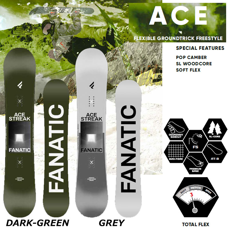 22-23 FANATIC/ファナティック ACE エース メンズ レディース スノーボード グラトリ 板 2023 グラトリ ACE レディース 項目選択肢の 金額加算で特典GET にて特典を追加した場合及び メンテナンスをグレードアップした場合 買い物カゴ内の金額には反映されません ご注文確定後に当店にて金額の修正をさせていただきます 形状ハイブリッドキャンバー CAMBER グランドトリック ジブトリック BOX＆レール フリーラン4 ワンメイク キッカー