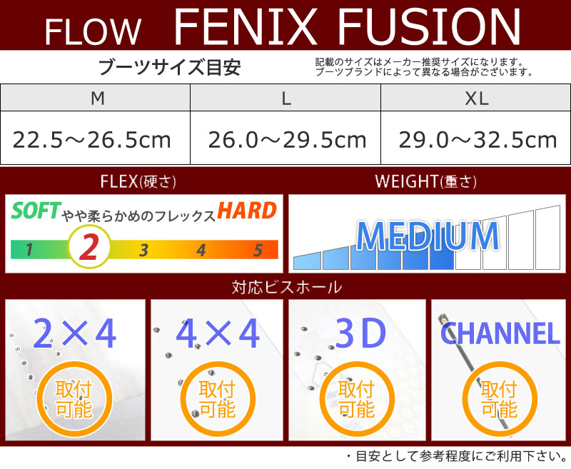 即出荷 22-23 FLOW/フロー FENIX FUSION フェニックス リアエントリー メンズ レディース ビンディング バインディング  スノーボード 2023