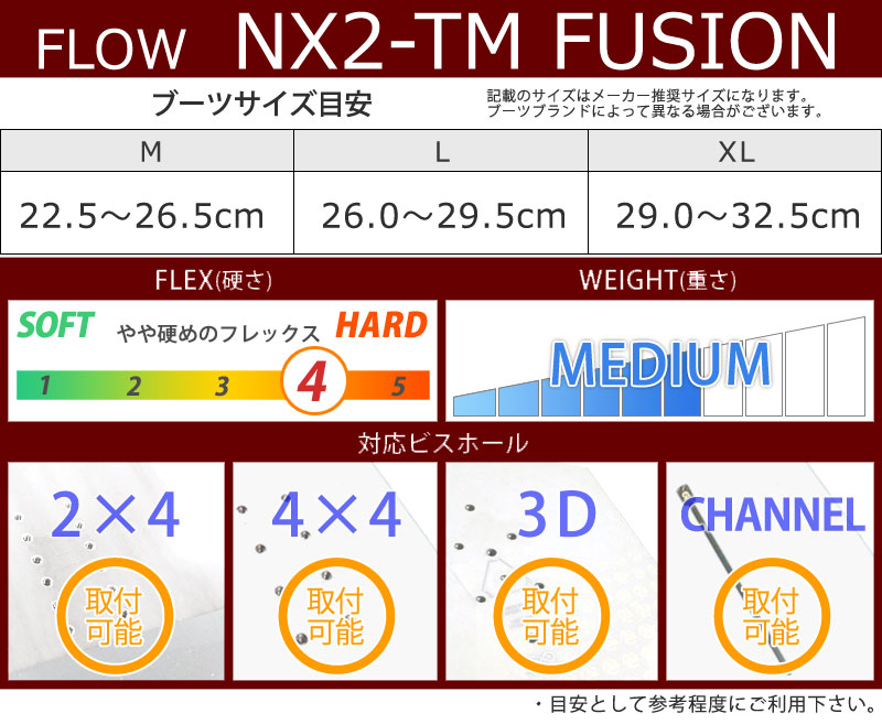 即出荷 22-23 FLOW/フロー NX2-TM FUSION エヌエックス2チーム リアエントリー メンズ レディース ビンディング  バインディング スノーボード 2023