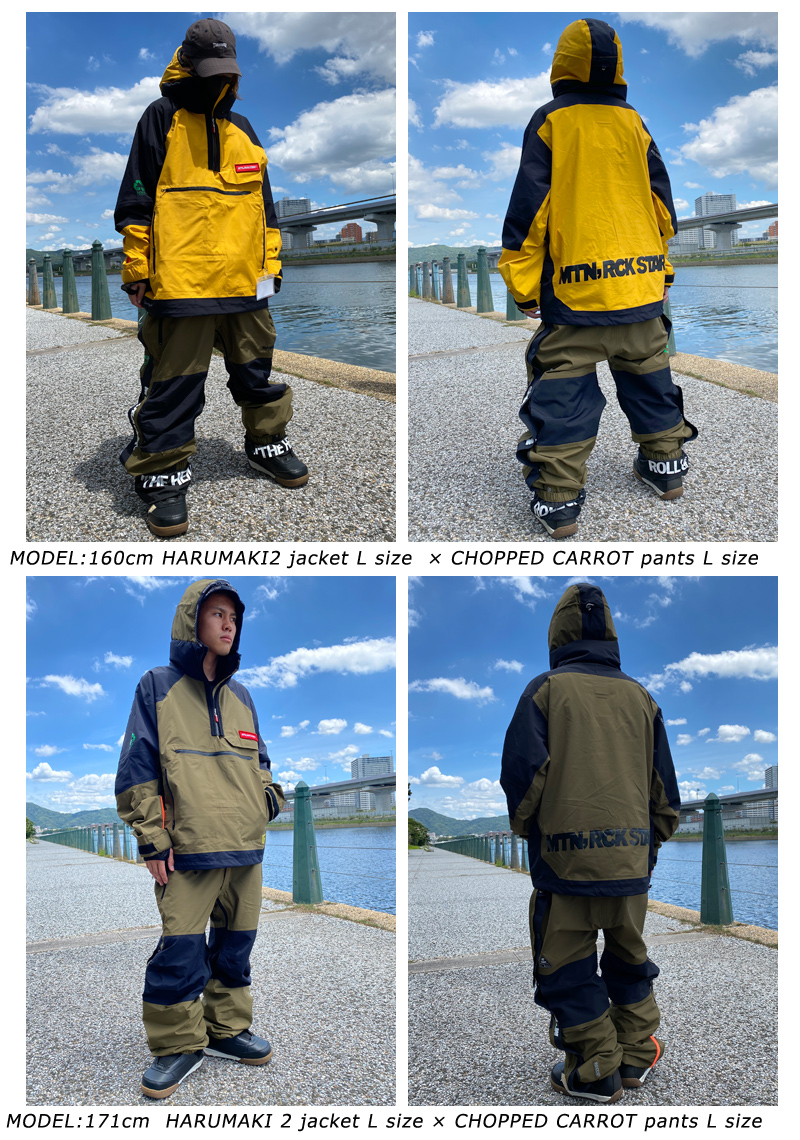 22-23 MOUNTAIN ROCK STAR/マウンテンロックスター HARUMAKI2 PULLOVER jacket  防水プルオーバージャケット スノーボードウェア スノーウェアー 2023