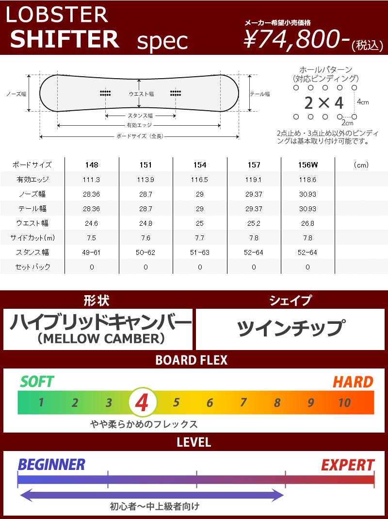 22-23 LOBSTER/ロブスター SHIFTER シフター メンズ レディース
