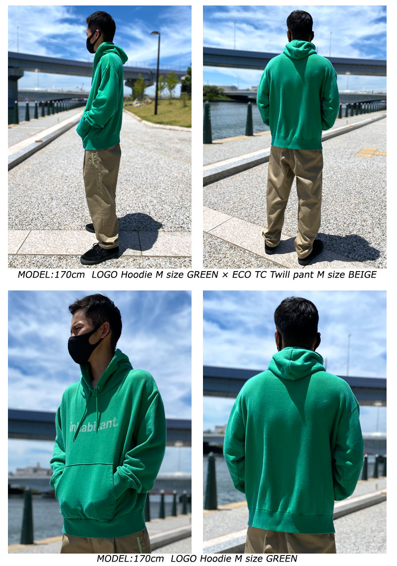 inhabitant 22-23 inhabitant/インハビタント LOGO hoodie
