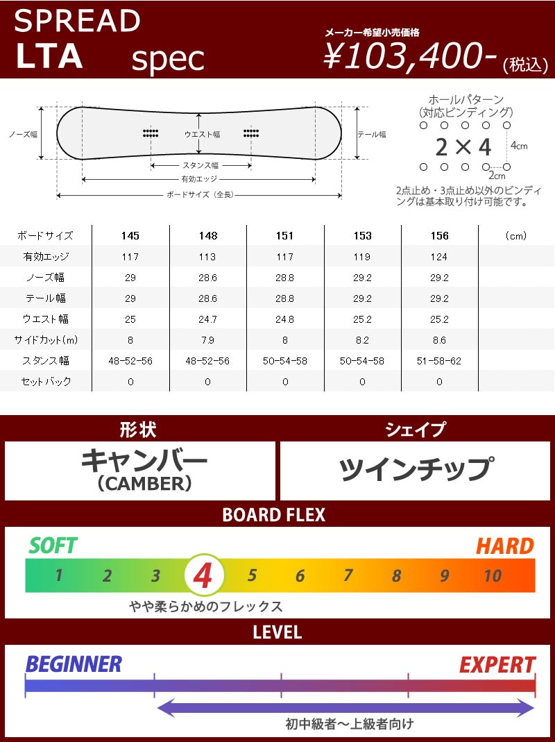 22-23 SPREAD/スプレッド LTA B品 メンズ スノーボード アウトレット