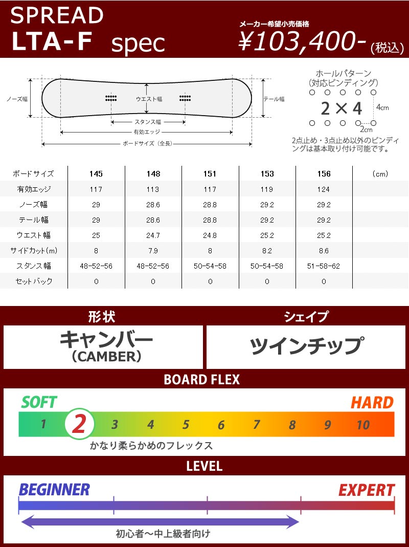 22-23 SPREAD/スプレッド LTA-F B品 メンズ スノーボード アウトレット