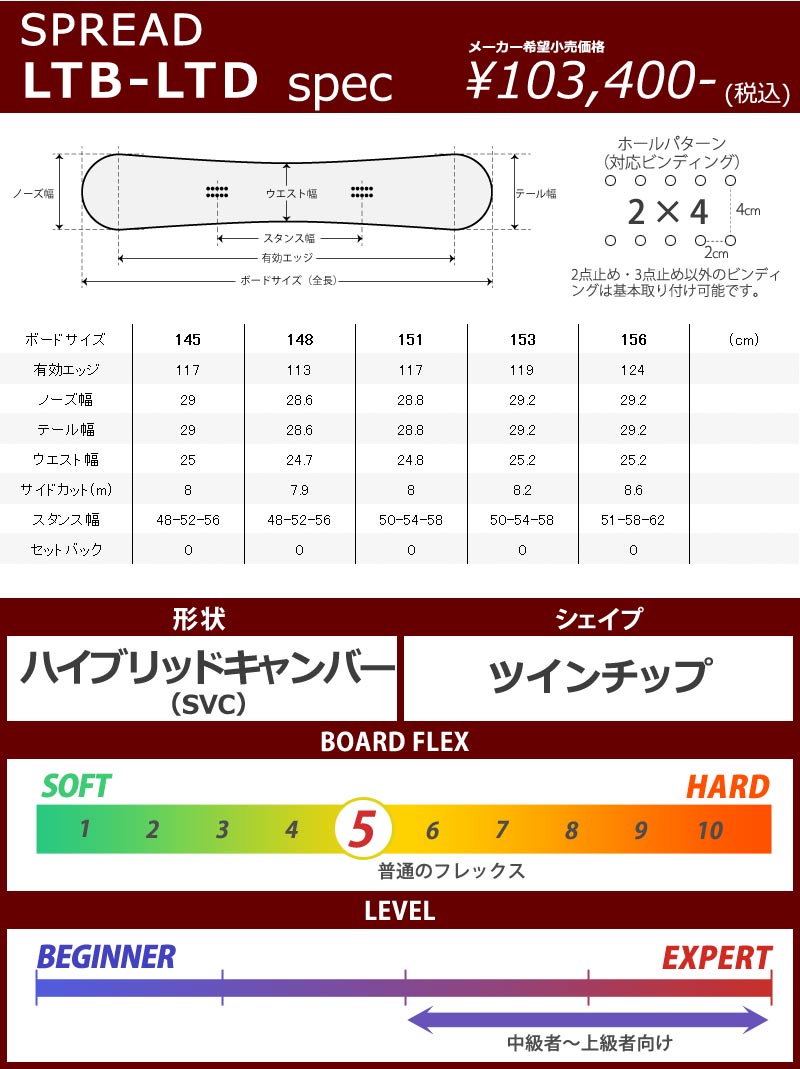 22-23 SPREAD スプレッド LTB-LTD B品 メンズ スノーボード