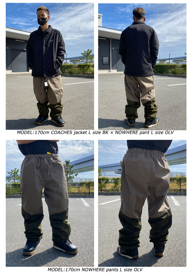 22-23 HOWL/ハウル NOWHERE pant メンズ レディース 防水パンツ