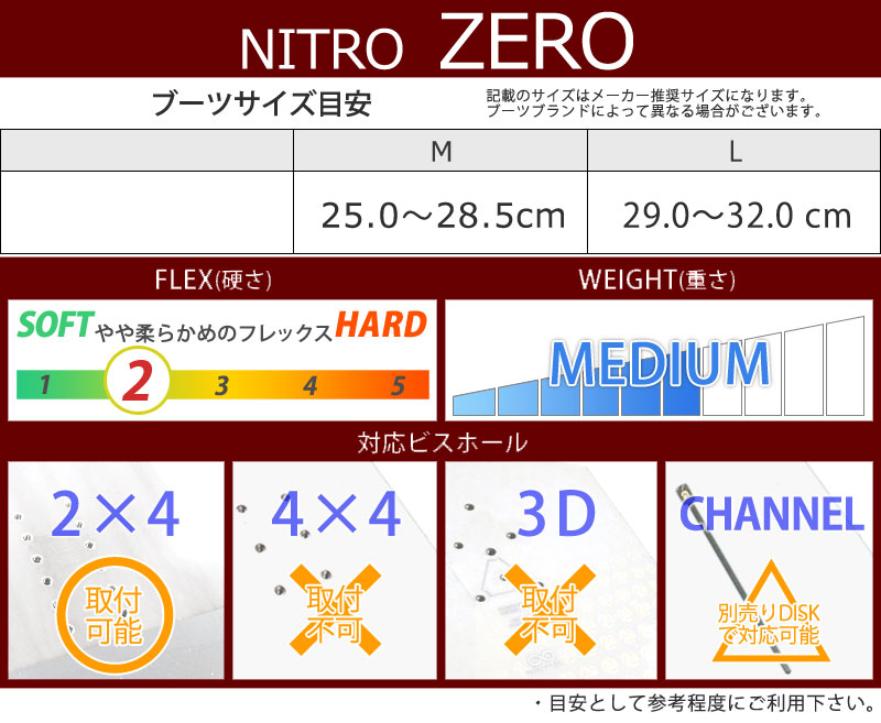22-23 NITRO/ナイトロ ZERO ゼロ メンズ レディース ビンディング バインディング スノーボード 2023