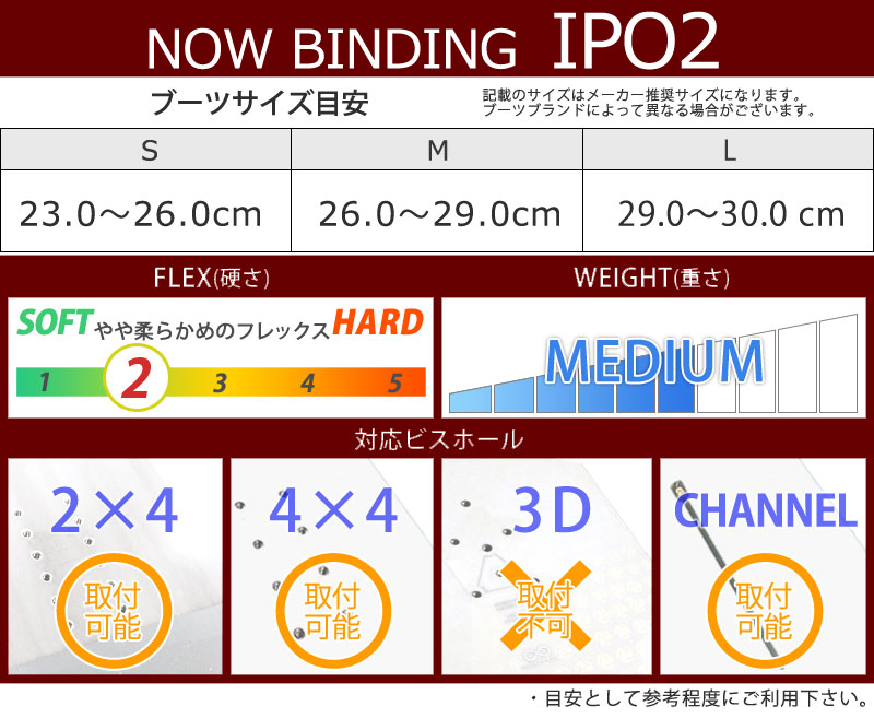 NOW 22-23 BINDING/ナウ IPO2 アイピーオーツー スケートテック