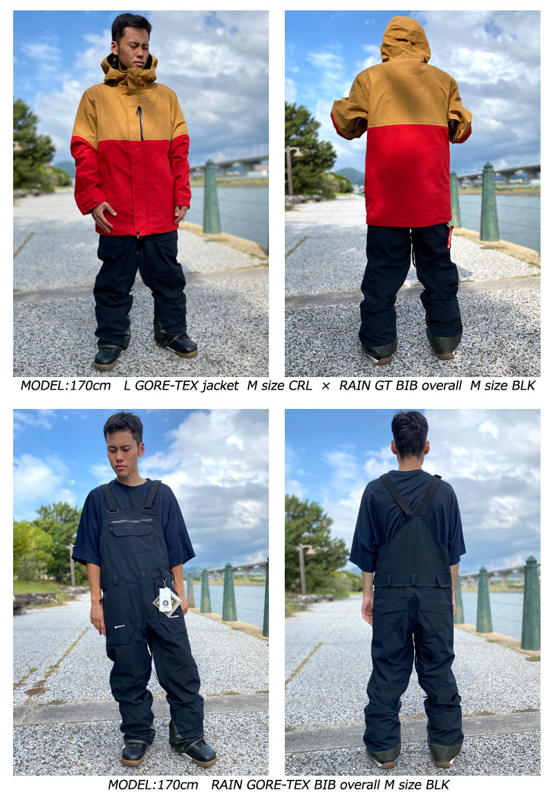 即出荷 22-23 VOLCOM/ボルコム RAIN GORE-TEX BIB overall メンズ