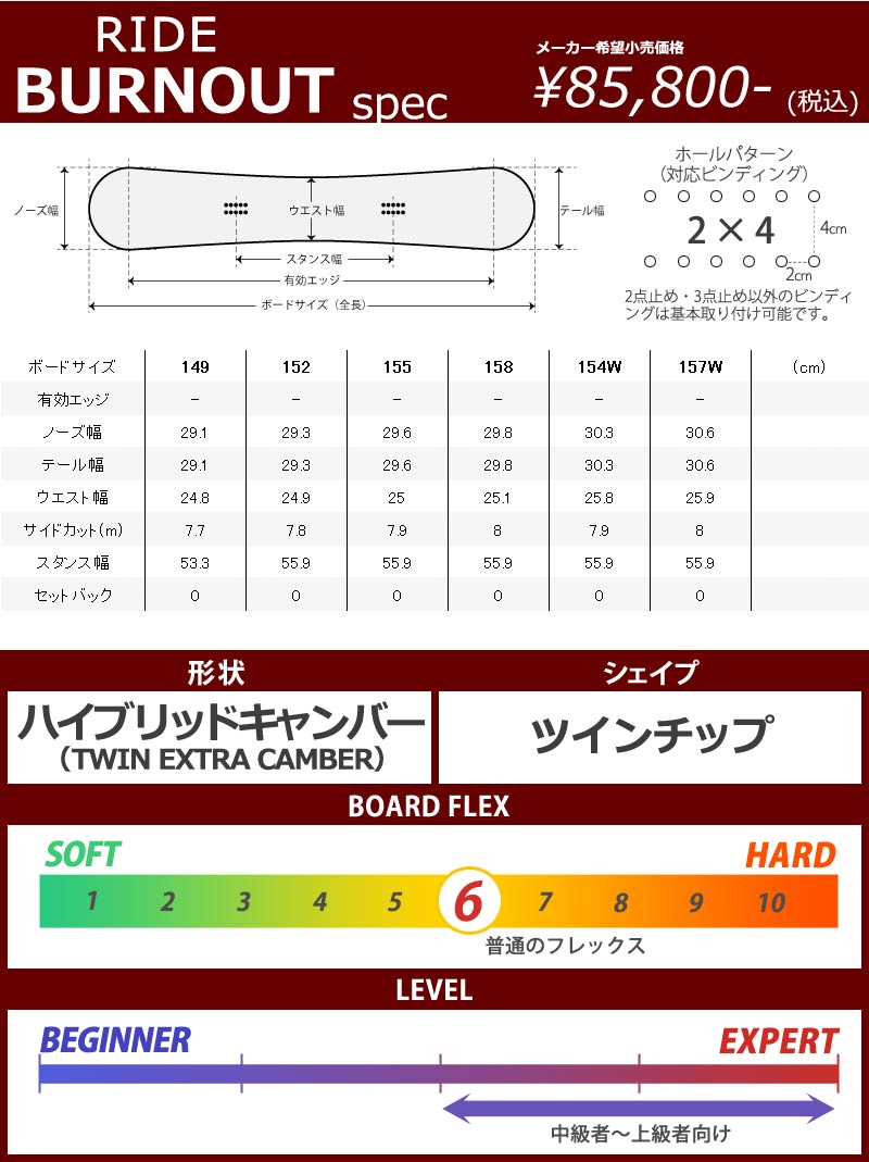 RIDE 22-23 RIDE/ライド BURNOUT バーンアウト メンズ