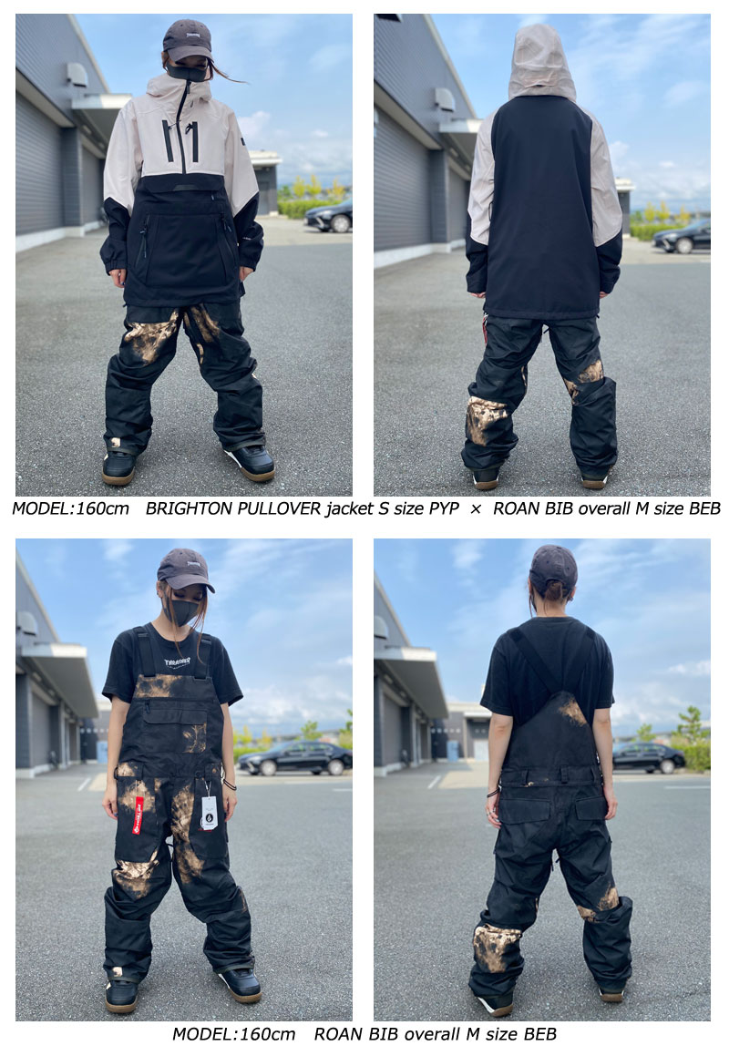 即出荷 22-23 VOLCOM/ボルコム ROAN BIB overall メンズ レディース 防水ビブパンツ スノーボードウェア スノーウェアー  2023