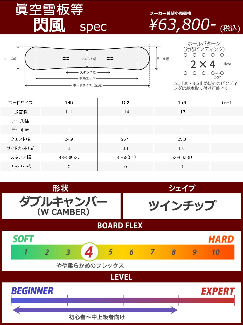 22-23 眞空雪板等 / マクウセッパントウ 閃風 センプウ メンズ