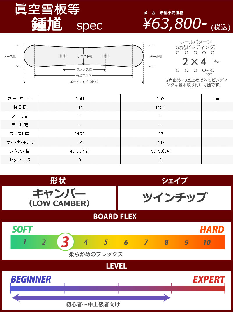 22-23 眞空雪板等 / マクウセッパントウ 鐘馗 ショウキ メンズ