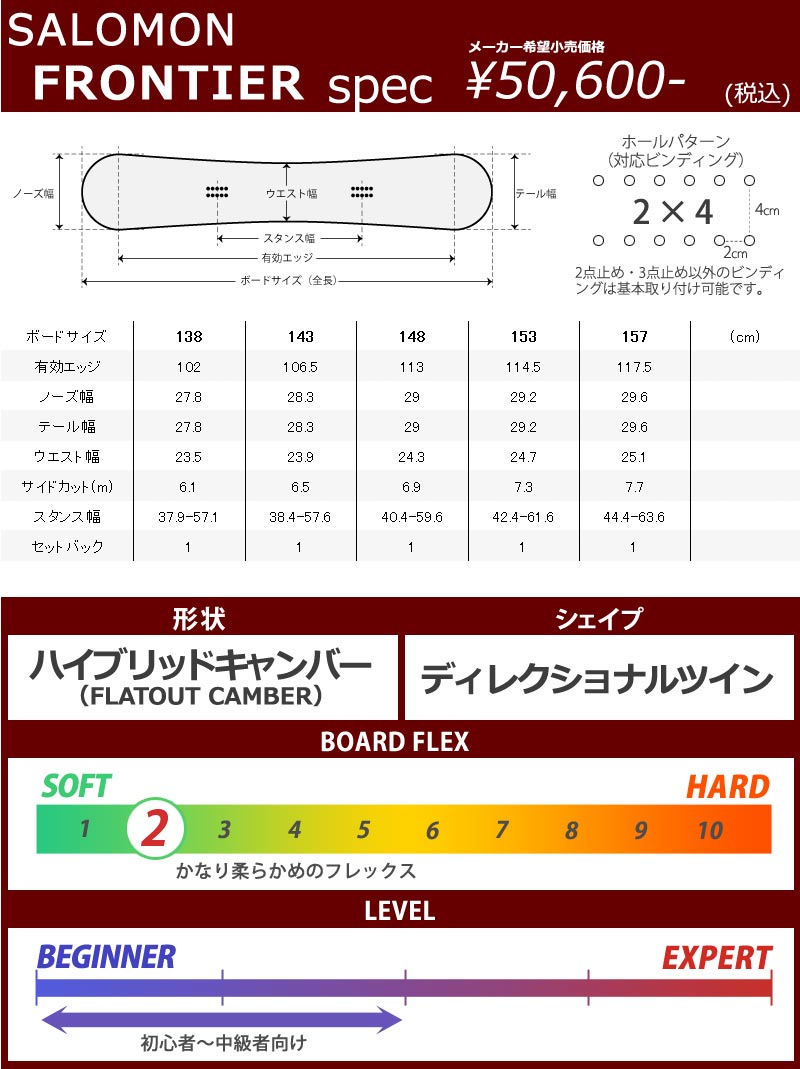 83％以上節約 サロモン 22-23モデル フロンティア 143㎝ ienomat.com.br