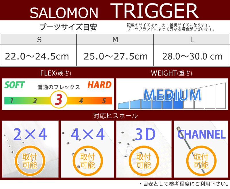 22-23 SALOMON / サロモン TRIGGER トリガー メンズ レディース 