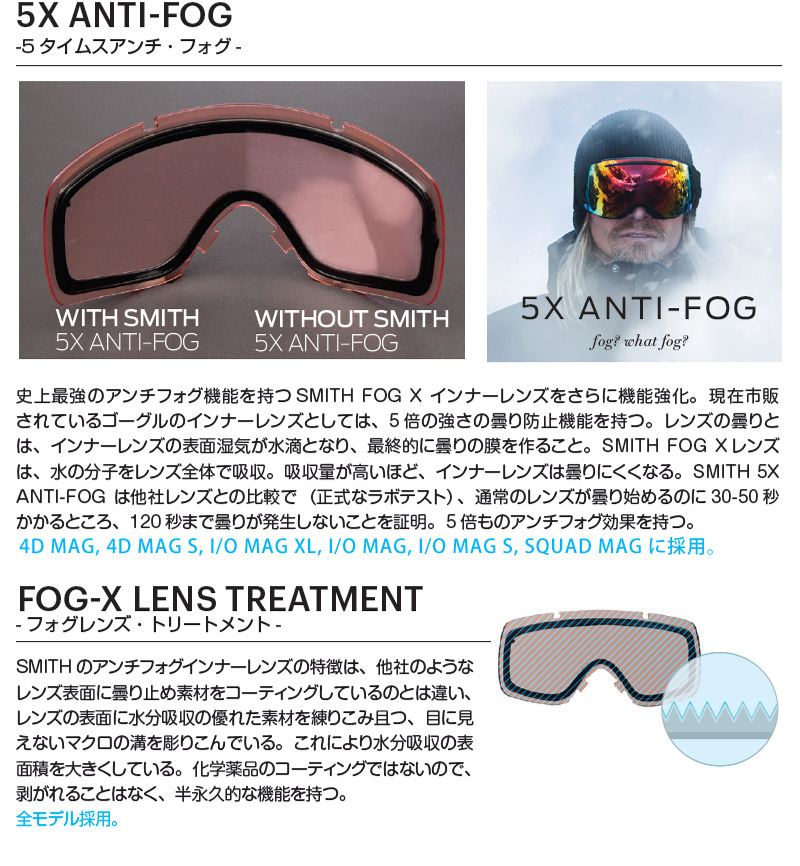SMITH(ヘルメット、サングラス) 22-23 SMITH/スミス SQUAD MAG SMITH(ヘルメット、サングラス) 22-23 SMITH/スミス SQUAD MAG