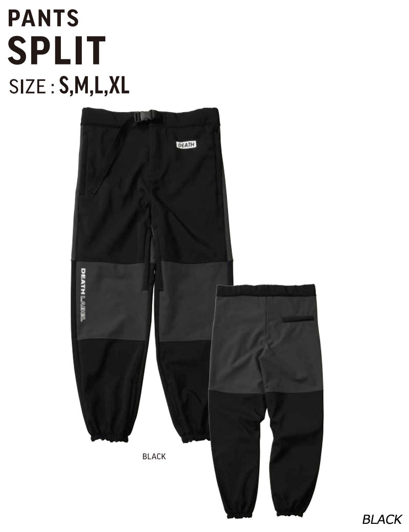即出荷 22-23 DEATHLABEL/デスレーベル SPLIT pant メンズ レディース