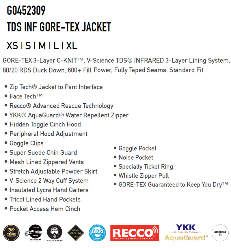 22-23 VOLCOM ボルコム TDS INF GORE-TEX Jacket メンズ レディース