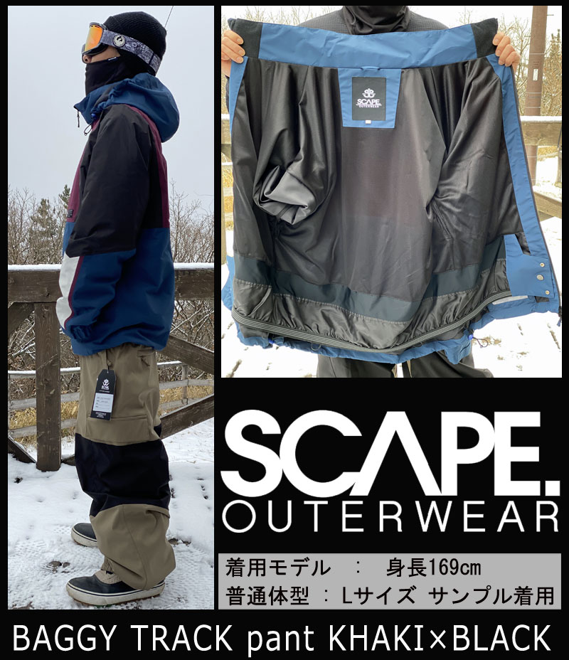 22-23 SCAPE/エスケープ TRACK jacket メンズ レディース 防水ジャケット スノーボードウェア スノーウェアー 2023