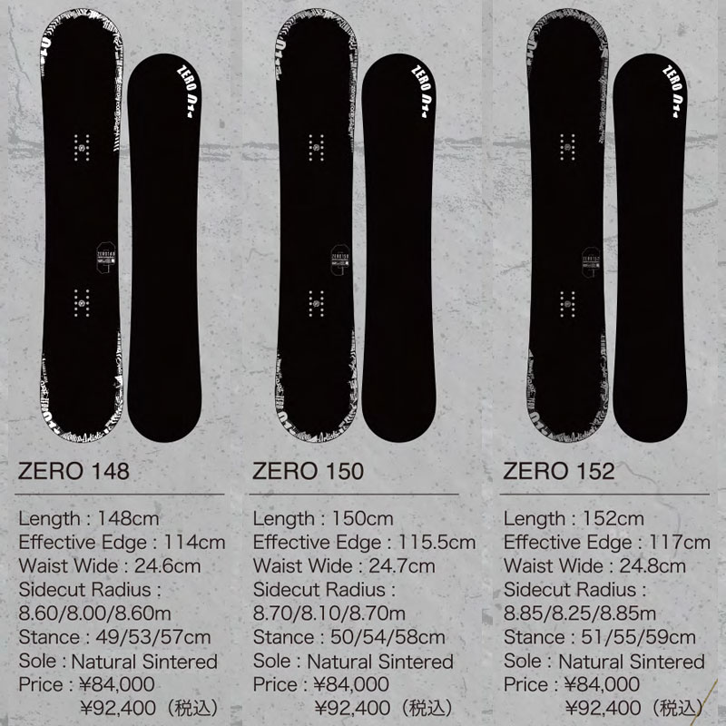 23-24 011ARTISTIC/ゼロワンワンアーティステック ZERO ゼロ メンズ レディース スノーボード グラトリ 板 2024