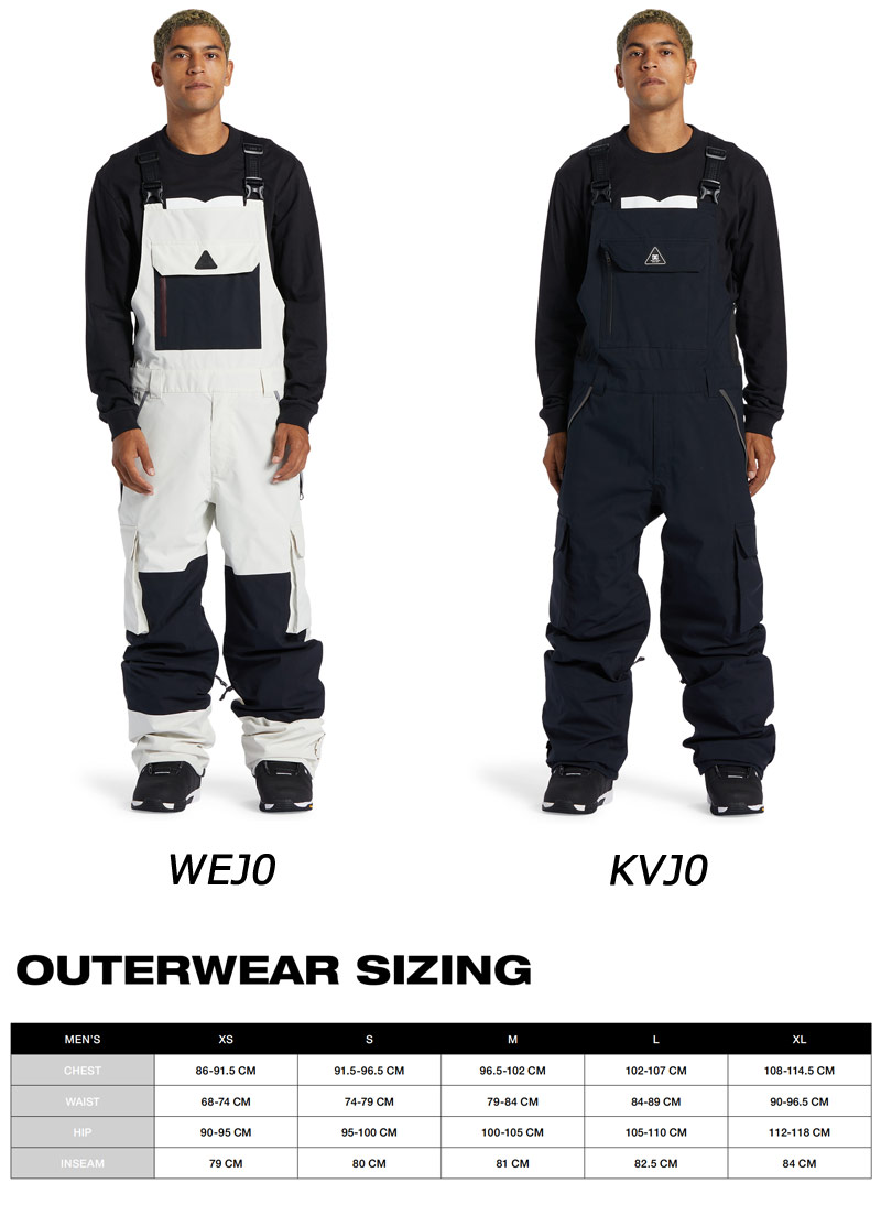 23-24 DC/ディーシー BRIGADE BIB PANT ブリゲードビブパンツ SYMPATEX