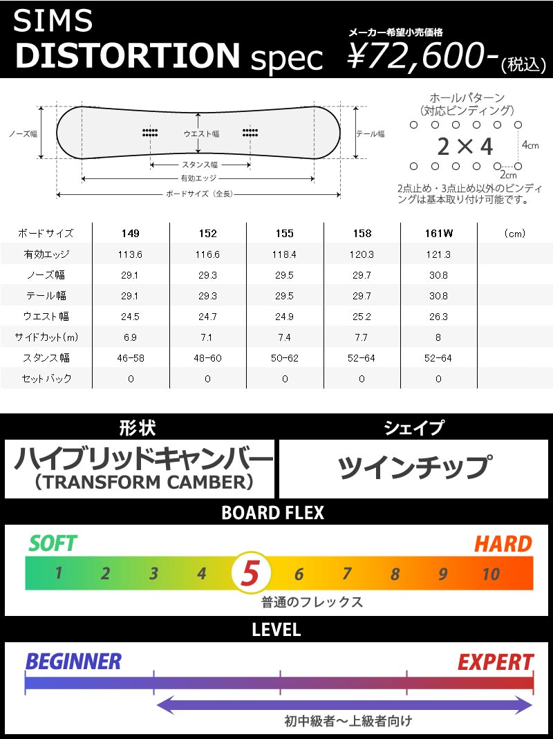 23-24 SIMS / シムス DISTORTION ディストーション メンズ スノーボード カービング キッカー 板 2024 型落ち :  sms-dstn : BREAKOUT - 通販 - Yahoo!ショッピング