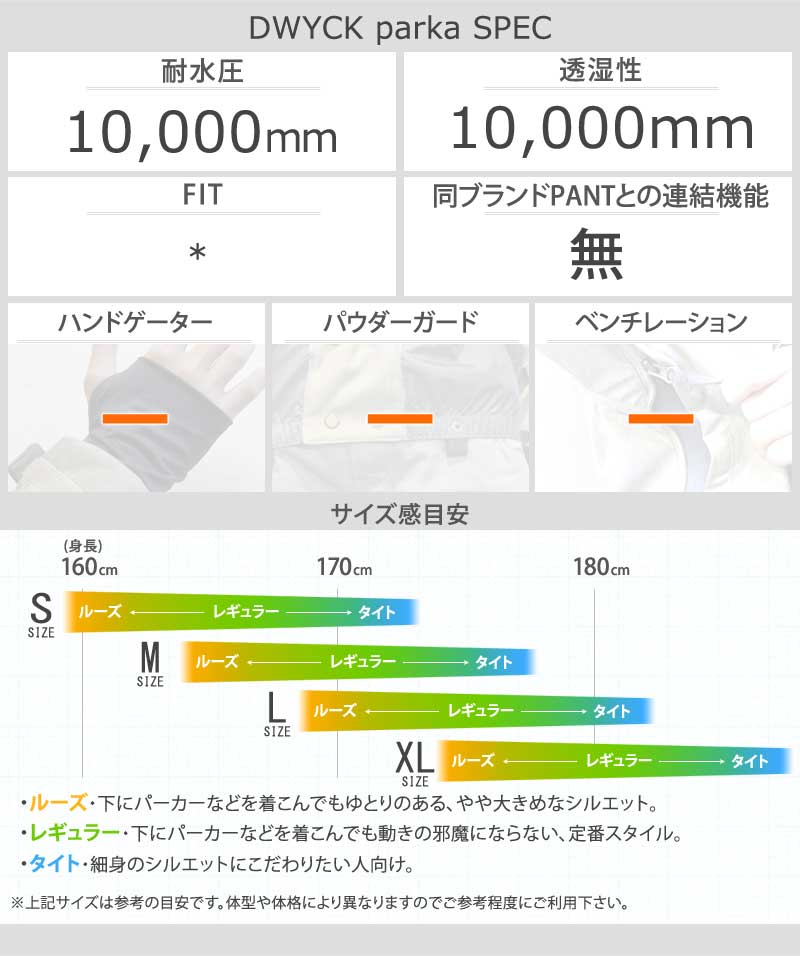 23-24 REPUBLIC &CO/リパブリック DWYCK parka メンズ レディース 防水