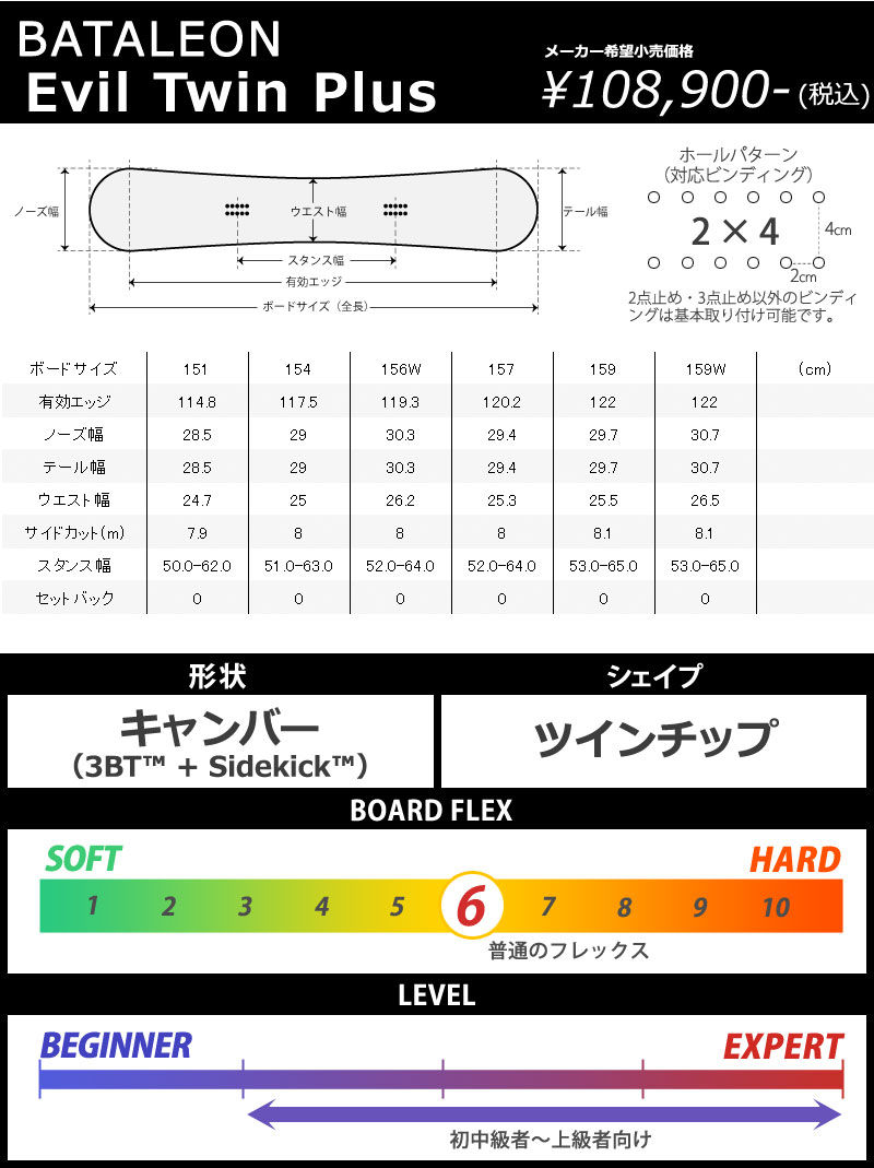 23-24 BATALEON / バタレオン EVIL TWIN PLUS エビルツイン プラス