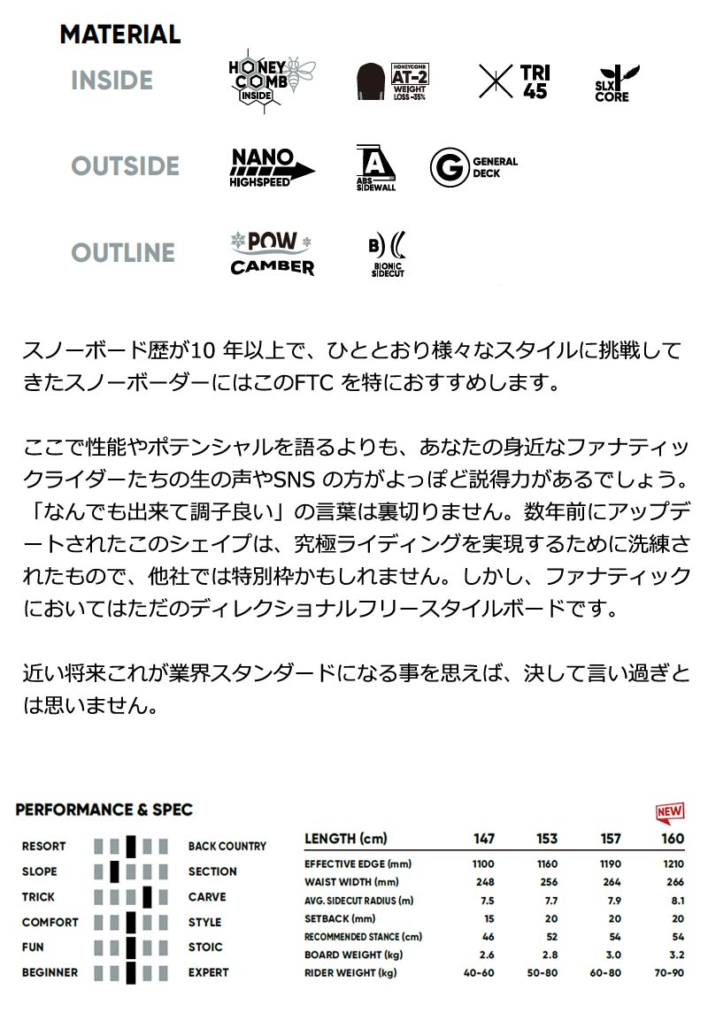 FANATIC（ファナティック） 23-24 FANATIC / ファナティック FTC