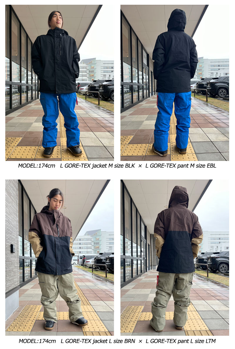 23-24 VOLCOM/ボルコム L GORE-TEX jacket メンズ レディース 防水ゴアテックスジャケット スノーボードウェア  スノーウェアー 2024