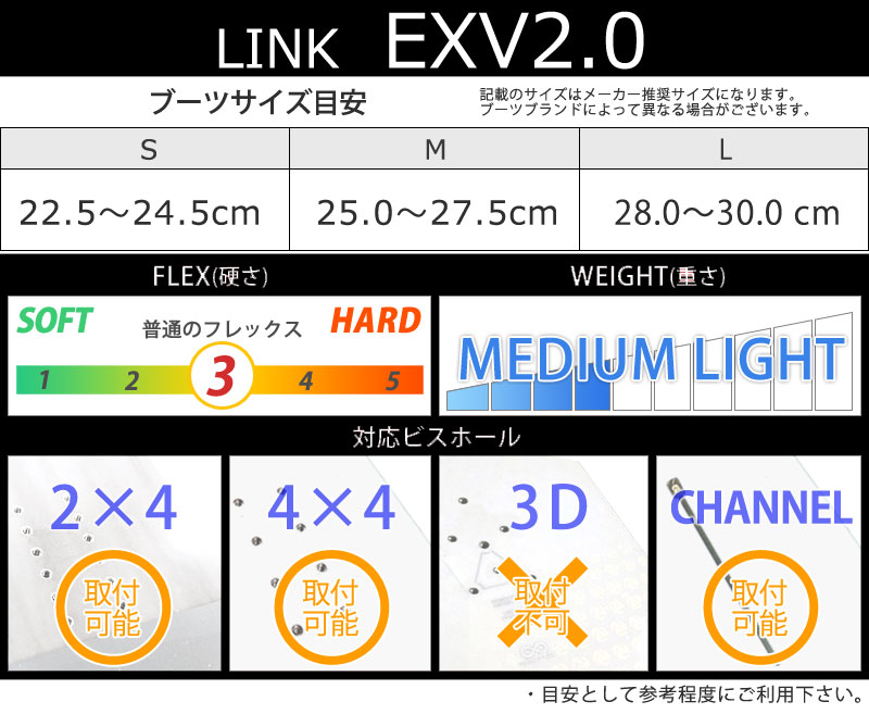 LINK（リンク） 即出荷 23-24 LINK /リンク EXV2.0 イーエックスブイ