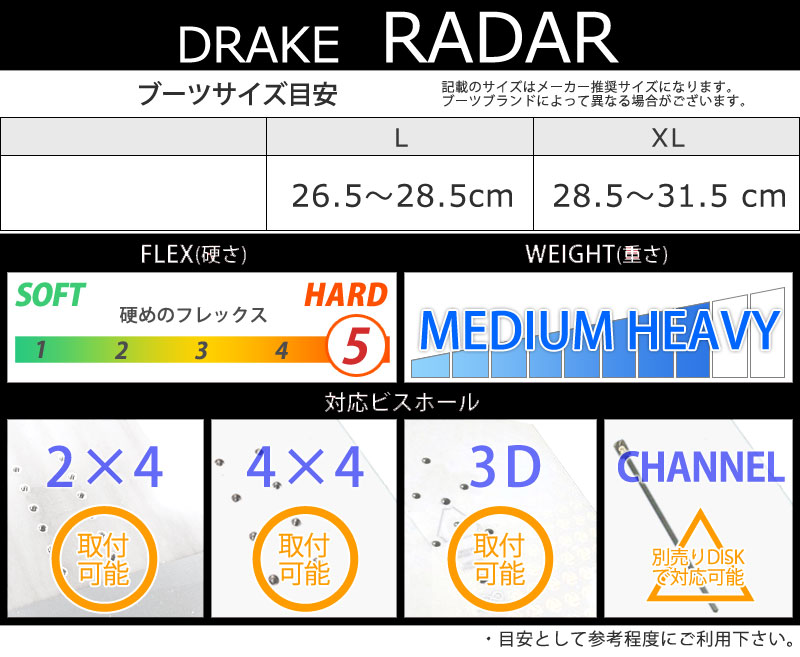 23-24 DRAKE / ドレイク RADAR レーダー メンズ ビンディング バインディング スノーボード 2024