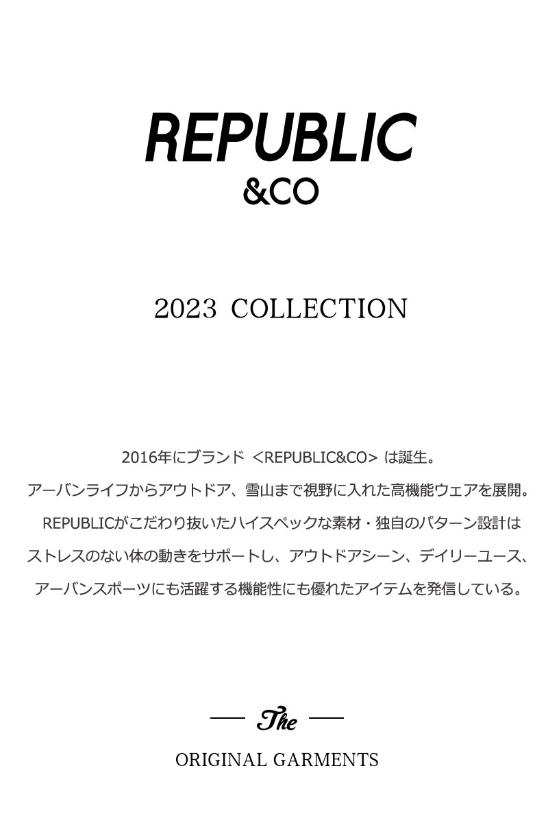 23-24 REPUBLIC &CO/リパブリック R.P.M. CREW FLEECE jacket メンズ 