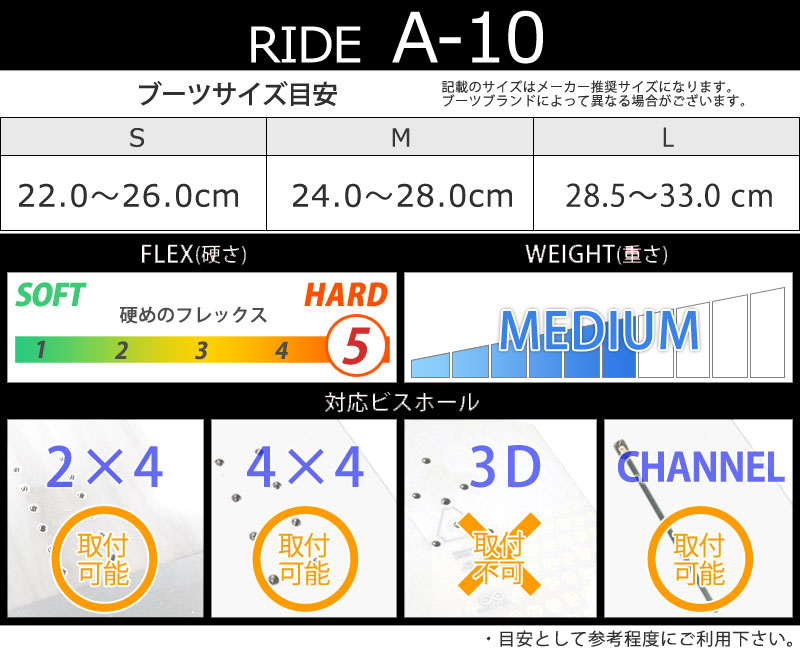 23-24 RIDE/ライド A-10 エーテン メンズ レディース ビンディング