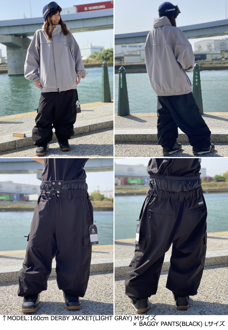 23-24 SCAPE/エスケープ BAGGY PANTS バギーパンツ メンズ レディース 防水パンツ スノーボードウェア スノーウェアー 2024