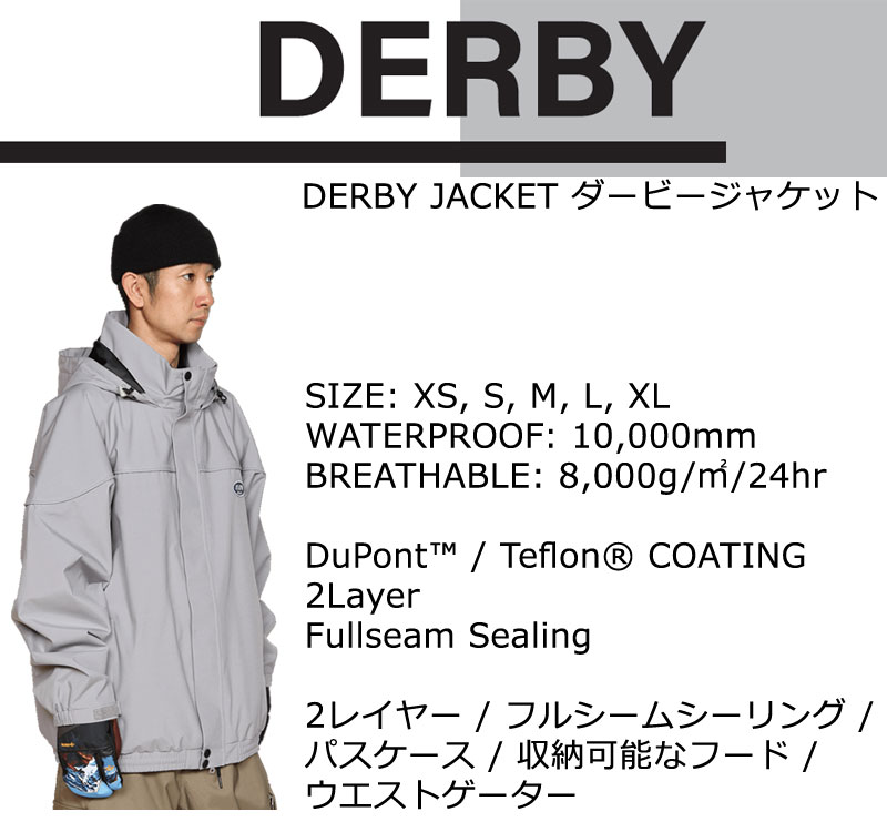 23-24 SCAPE/エスケープ DERBY JACKET ダービージャケット メンズ レディース 防水ジャケット スノーボードウェア  スノーウェアー 2024