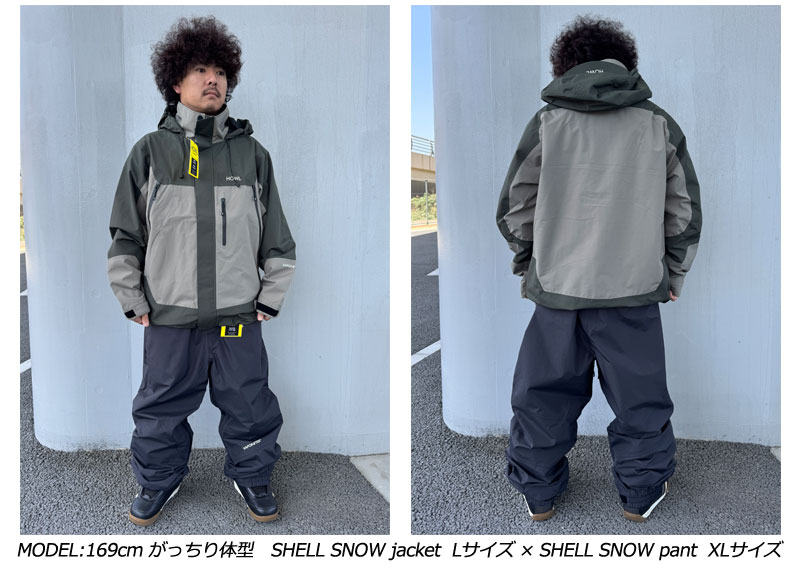 23-24 HOWL/ハウル SHELL SNOW jacket メンズ レディース 防水