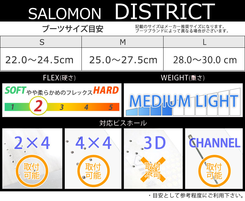 23-24 SALOMON/サロモン DISTRICT ディストリクト メンズ レディース 