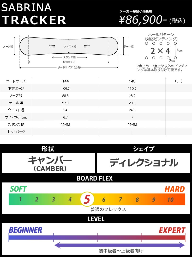 SABRINA（サブリナ） 23-24 SABRINA / サブリナ TRACKER トラッカー 