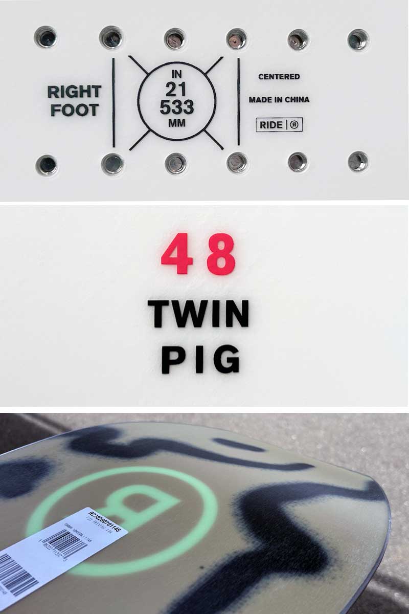 23-24 RIDE / ライド TWINPIG ツインピグ メンズ レディース