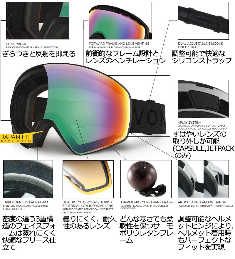 23-24 VONZIPPER/ボンジッパー MACH VFS マッハ メンズ レディース