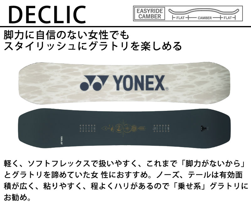 23-24 YONEX / ヨネックス DECLIC デクリック レディース スノーボード グラトリ 板 2024 : yn-dec :  BREAKOUT - 通販 - Yahoo!ショッピング